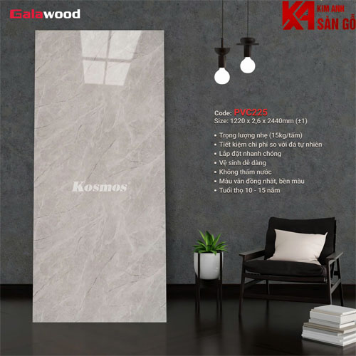 Tấm Ốp Tường PVC Giả Đá Galawood-225